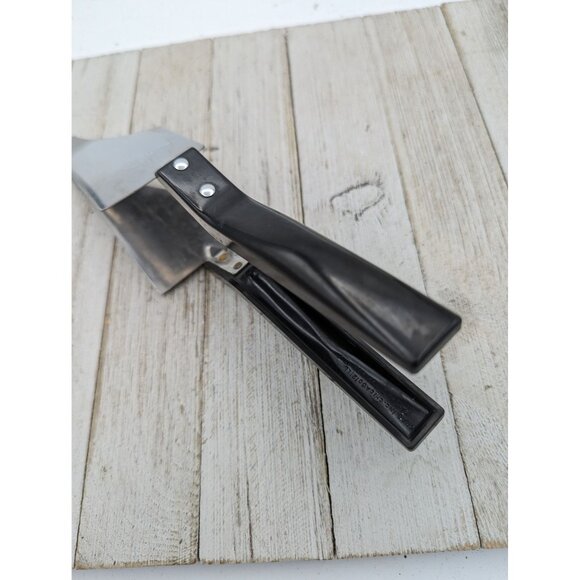 Stainless Steel Cake Pie Server Slicer 10'' Flower Black Handle - Picture 3 of 8